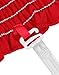 Sweetbei J Womens Strapless Pleated Summer Sexy Bandeau Tube Crop Tops Red M