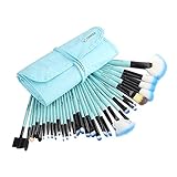 Professional Makeup Brush Set| Pro Cosmetic-32pc Pro Makeup Make Up Cosmetic Brush Set Kit w/ Leather Case