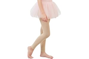 Footless Ballet Tights for Girls - Gymnastics Leggings Kids Dance Tights Soft Stretchy Stockings for Toddler
