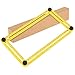 Angle-izer Template Tool, Couslash Multi-Angle Measuring Ruler,Angle Ruler Measures All Angles and Forms Angle Measurement Tool for Handymen Builders Craftsmen