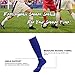 Unisex Football Socks,Adult Youth Royal Blue Solid Comfort Moisture-Wicking Soccer Baseball Team Long Tube Socks Feelingway 2 Pairs