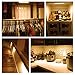 Anbock Under Cabinet Lighting Motion Sensor Closet Lights Wireless USB Rechargeable Tap Lights Sensing Activated Stairway Pantry Counter Wardrobe Kitchen Hallway Bathroom Warm 3000K Yellow Lamp 3 Pack