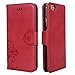 iPhone 6 Wallet Case, iPhone 6S Wallet Case, ACO-Uint Premium Vintage Emboss Flower Silm Wallet Case for iPhone 6 6S