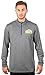 NBA Ultra Game Men's Quarter Zip Poly Knit Long Sleeve Shirt, Charcoal Gray, ,