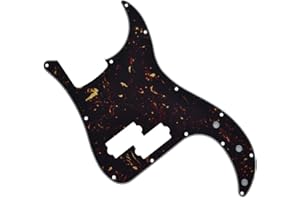 Dopro 13 Hole Precision Bass Pickguard PB P Bass Scratch Plate Fits USA/Mexican Fender Precision Bass Dark Tortoise
