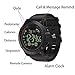T1 Tact Military Grade Super Tough Smart Watch Outdoor Sports Talking Watch Mens Digital Sports Watch Waterproof Outdoor Pedometer Calorie Counter Multifunction Bluetooth Smart Watch (Black)