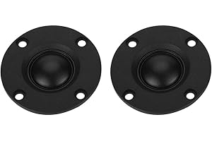 Hakeeta 2pcs 30w 6Ω High Fidelity Speaker Silk Film Hemispheric Tweeter with Iron Boron Driver, Smooth 20mm Diaphragm, Suitable for Speakers Over 8 Inches