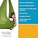 Quility Indoor Therapy Swing for Kids with Special Needs | Lycra Snuggle Swing | Cuddle Hammock for Children with Autism, ADHD, Aspergers | Ideal for Sensory Integration (Up to 77lbs, Green)