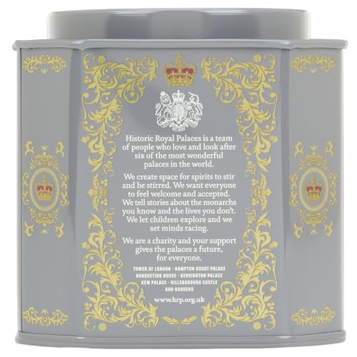 HARNEY & SONS VICTORIAN LONDON FOG TEA, BLACK AND OOLONG TEA WITH CITRUS, VANILLA AND LAVENDER | 30 SACHETS, HISTORIC ROYAL PALACES COLLECTION (TIN DESIGN MAY VARY)