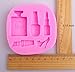 SaSa Design Perfume Nail Polish Lipstick High heel Fondant Cake Mold Chocolate Mold Candy Cake Decoration Mold (Perfume Mold)
