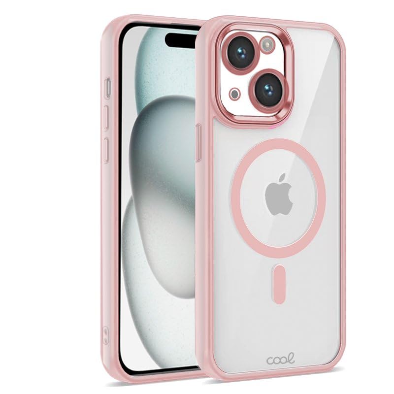 Carcasa Cool para iPhone 15 Magnética Borde Rosa
