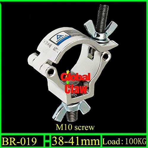 JR-Clamp 1.5" Wrap Around For 38Mm 40Mm Tubes (Lighting Pipe Double Clamps) Also For Bicycle Led Light Swivel Clamp Quick release black