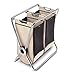 simplehuman Steel X-Frame Laundry Hamper, Double