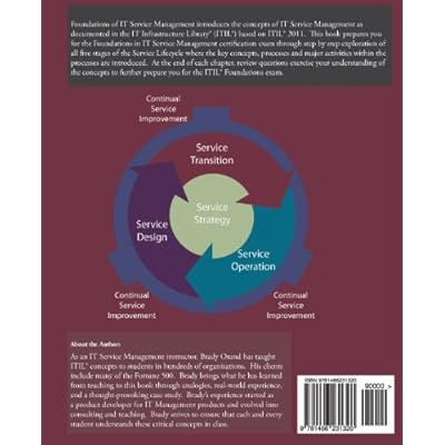 Foundations of IT Service Management with ITIL 2011: ITIL Foundations Course in a Book eBook PDF Download Foundations of IT Service Management with ITIL 2011: ITIL Foundations Course in a Book PDF