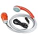 SUAOKI Outdoor Powered Handheld Portable Camping Shower - Plug into 12v Cigarette Adapter and Turns Water from Bucket into Steady Gentle Stream - with Water Pump and Build-in Water Filtration System