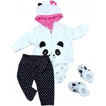 Aori Ensemble de vêtements de poupées réalistes de 50,8 cm violet pour poupée nouveau-né fille de 43,2 à 50,8 cm Aori Ensemble de vêtements de poupées réalistes de 50,8 cm violet pour poupée nouveau-né fille de 43,2 à 50,8 cm