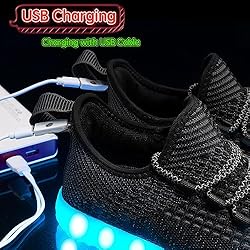 BosenHulu Light Up Shoes for Women Men USB Charging