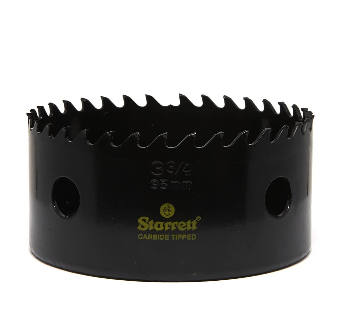 Starrett Tungsten Carbide Tipped Hole Saw - CT334 Deep Cut Holesaw Cutter - For Wood Suspended Flooring Reinforced Concrete & Fibreglass - 95MM — image 1