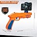 SHARPER IMAGE Augmented Virtual Reality Toy Blaster, Complete Video Gaming System, Connects to Smartphone via Bluetooth, Use with Free AR App, Games for Teens and Kids, Orange/Blue
