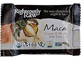 RIGTHEOUSLY RAW ORGANIC CHOCOLATE MACA BITE SIZE, 16 - 0.35 OUNCE