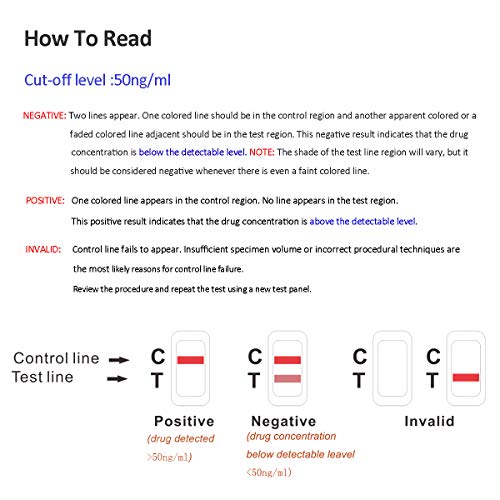 THC Test Marijuana Drug Test Strips THC Urine Drug Test Kit (20 Pack) - Thumbnail 5