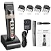 Hair Clippers for Men, ETEREAUTY Cordless Hair Clippers Grooming Kit with Titanium Ceramic Blade, LCD Display, 3 Adjustable Speeds