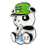 BassNectar Smoking Panda Hard Enamel Hip Hop Rapper Hat Pin