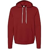 Bella Canvas Unisex Sponge Fleece Pullover Hoodie, CARDINAL, L