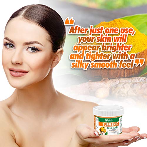 Natrulo Turmeric Face Mask Skin Brightening Mask with Turmeric and