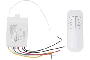 JTLB Remote Control Light Wall 3 Ways ON/OFF 220V Digital Wireless Wall Light Receiver Transmitter Remote Control Switch