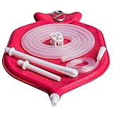 The HealthAndYoga(TM) Enema Bag Kit - Open fountain top (2 quart) | Silicone Tubing AND Strong Metal Suspension | Hygienic Sterile Enema Sheet | Privacy Carry & Storage Bag