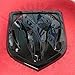 Black Dodge Ram 1500 2500 3500 Front & Rear Ram Head Emblem Medallion Mopar OEM