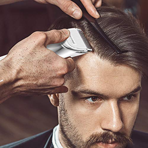 Liberex Cordless Electric Hair Clippers - Professional Rechargeable Hair Cutting Machine for Men Women Kids Baby, Barber Grooming Cutter Kit, Beard Body Trimmer Set, 30 Length, Wireless Charging