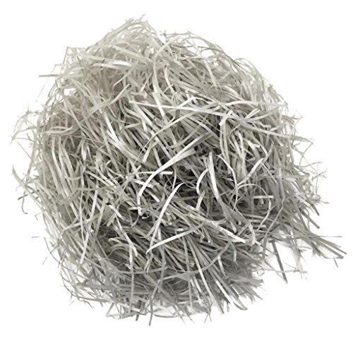 MonkeyJack 20g Shred Paper Raffia Gift Box Filling Material for Wedding Party Gift Wrapping Supplies - Light grey