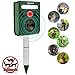Solar Ultrasonic Animal Repellent, ZOVENCHI Waterproof Animal Repeller Rodent and Pest Repeller Cats, Dogs, Mice, Rabbit, Squirrel Repellent, Motion Activated and Ultrasonic Sound to Repel Animal Away