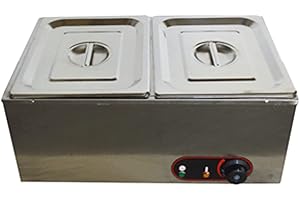 INTBUYING Chocolate Melting Machine Chocolate Tempering Machine 2 Tanks Electric Chocolate Melting Pot Automatically Temperat