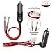 LUITON 12V Fused Replacement Cigarette Lighter Power Plug with Leads,Adapter for Mobile | CB Radio Compatiable with Uniden PRO505XL PC88LTX Bearcat 880 Cobra 29LTD 29LX (1+1 Pack)