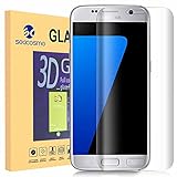 Galaxy S6 Edge Screen Protector, Seacosmo Tempered Glass Screen Protector Cover [ 3D Curved Full Coverage ] For Samsung Galaxy S6 Edge [ Life Warranty ], Clear