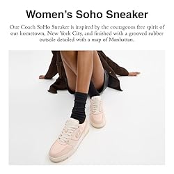 Coach Women's SOHO Sneaker, Blush, 8.5