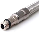 Xcel Home M8 x 1/2 BSP Flexi Tap Connectors 300mm Pair Stainless Steel Braided view 4