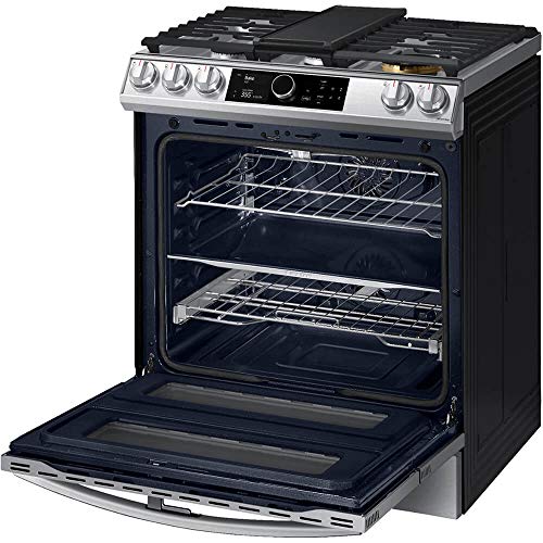 SAMSUNG NX60T8751SS 6.0 cu ft. Smart Slidein Gas Range with Flex Duo