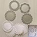 StaunchWea 4Pcs Round Lace Metal Cutting Die Stencils DIY Scrapbooking Album Embossing Tool