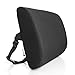 POSTURELY Lumbar Support Back Pillow with | Lower Back Pain Relief Cushion for Car Seat, Computer, Office Chair, Recliner, Desk | Black Firm Density