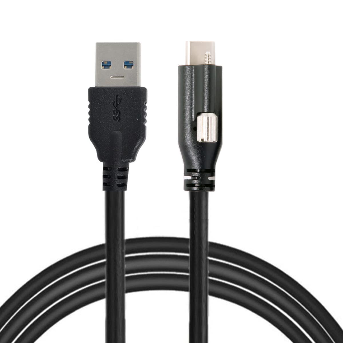 CY Cable USB-C USB 3.1 Type-C Locking Connector to Standard USB3.0 Data Cable With Panel Mount Screw