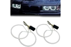 DXXLED 4pcs 131 LED Angel Eyes LED Halo Ring Lighting Kit Daytime Running Lights Turn Signals White Amber For BMW 3Series E36 E46 5Series E39 7Series E38