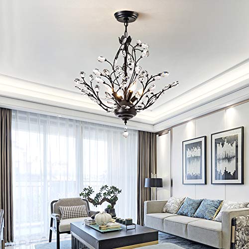Modern Elegant K9 Crystal Chandelier Pendant Ceiling Lighting Fixture - 4 Lights - Thumbnail 5
