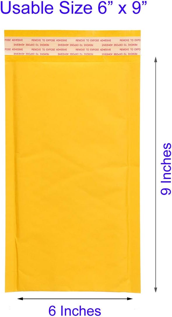 Offitecture 25pcs 6x9 Kraft Bubble Mailers #0 Padded Envelopes : Office Products
