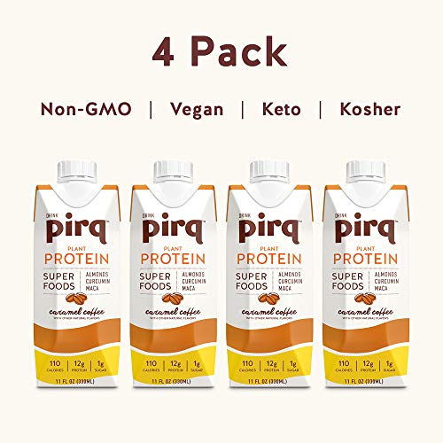 Pirq, Vegan Protein Shake, Turmeric Curcumin, Maca, PlantBased Protein