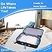 Travel Space Saver Bags (Includes Luggage Tag & Shoe Bag) Roll-Up Compression Storage Bags for Clothes (No Vacuum Needed) Packing Organizers for Travel and Home Storage. By Solse
