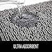Gorilla Grip Bath Rug Mat 30x20, Thick Soft Absorbent Chenille, Quick Dry Microfiber Mats, Rubber Backing Machine Washable Shower Floor Rugs, Bathmat Runner, Bathroom Home Decor Accessories, Turquoise